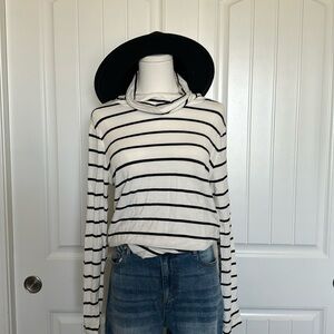 Black & white turtleneck